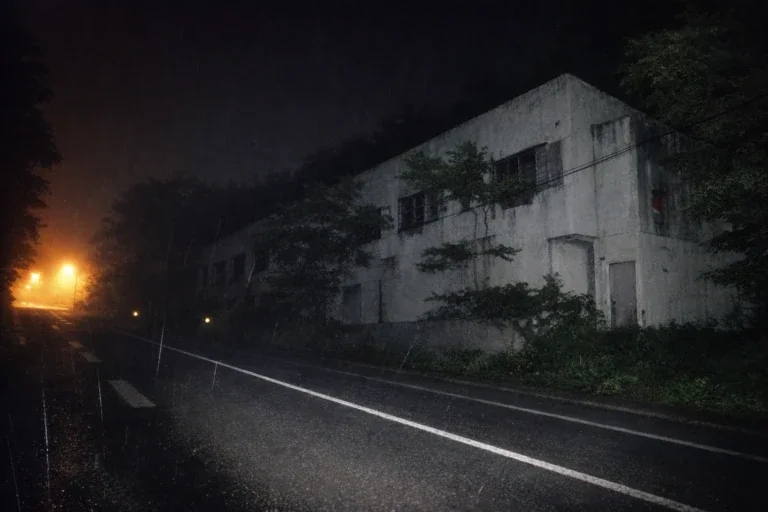 ホテルセリーヌの夜の外観