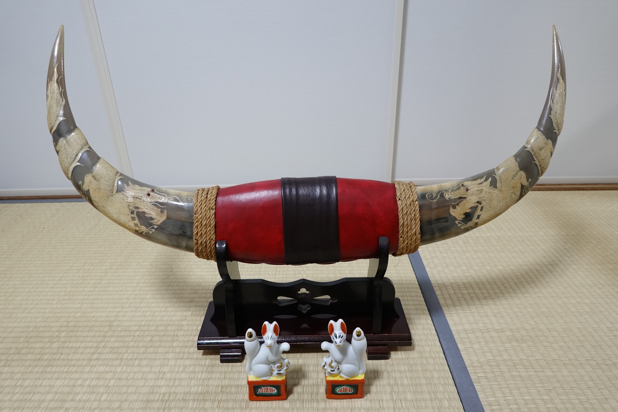 東北にお住まいの方から呪物(水牛の角と神狐像)を譲渡していただきました｜2025年2月1日(土)