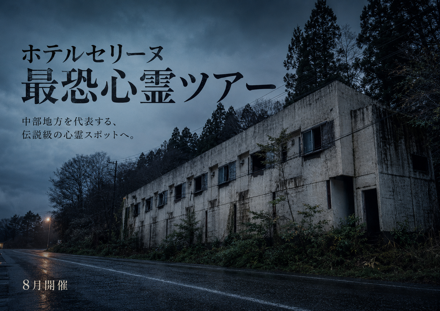 ホテルセリーヌにて「ホテルセリーヌ 最恐心霊ツアー 2026年夏」開催｜2026年8月8日(土)～